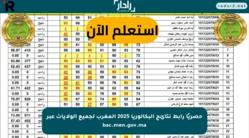 حصريًا رابط نتائج البكالوريا 2025 المغرب لجميع الولايات عبر bac.men.gov.ma